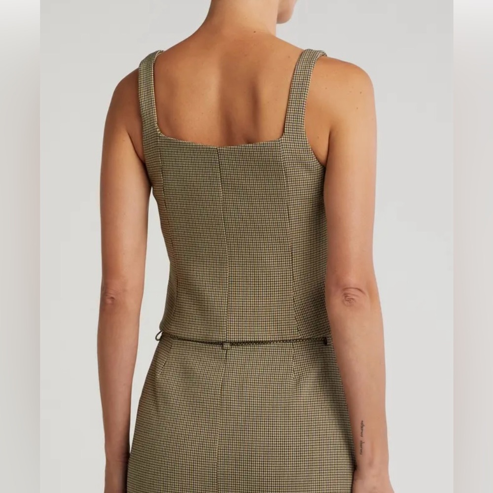 Dkny Houndstooth Patterned Vest - image 2